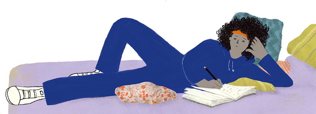 Illustration Person writing